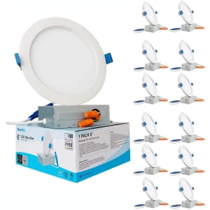 Saatly 6" LED Recessed Light with Junction Box 12-Pack for $32 Saatly 6" LED Recessed Light with Junction Box 12-Pack for $32