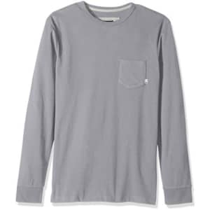Quiksilver Men's Snit Crew Plain Shirt, Sleet, Small for $10