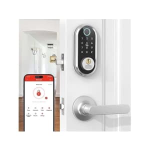Smart Fingerprint Front Door Lock Set for $76 Smart Fingerprint Front Door Lock Set for $76