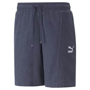 PUMA Men's Classics Soft Ink 8" Shorts, Mood Indigo, Small for $8