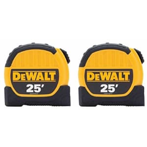 Dewalt Tape Measure 1-1/8 " X 25 ' Pack of 2 for $37 Dewalt Tape Measure 1-1/8 " X 25 ' Pack of 2 for $37