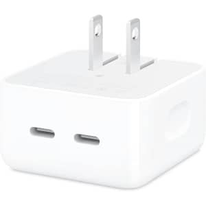 Apple 35W Dual USB-C Port Compact Power Adapter for $40