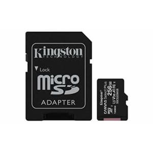 Kingston 256GB microSDXC Canvas Select Plus 100MB/s Read A1 Class 10 UHS-I Memory Card + Adapter for $31