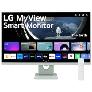 LG 27SR50F-G MyView Smart Monitor 27-Inch FHD (1920x1080) IPS Display, webOS 23, HDR 10, 5Wx2 for $170