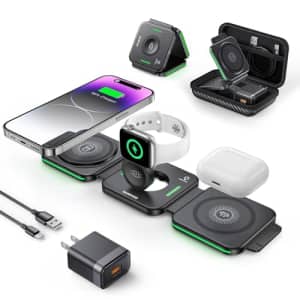 3-in-1 Magnetic Foldable Charging Station for $13 3-in-1 Magnetic Foldable Charging Station for $13