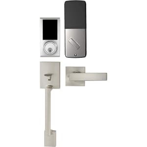 Amazon Basics Grade 3 Electronic Touchscreen Deadbolt Door Lock with Door Handleset for $43
