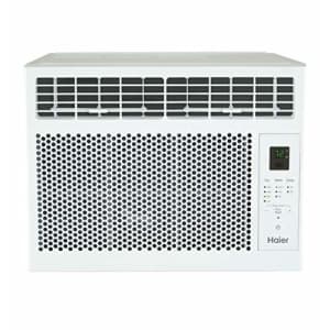 Haier 6,000 BTU Electronic Window Air Conditioner for Small Rooms up to 250 sq ft, 6000 115V, White for $208