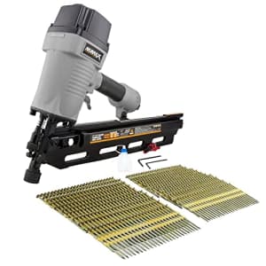 NuMax SFR2190WN Pneumatic 21 Degree 3-1/2" Full Round Head Framing Nailer with Nails (500 count) for $108