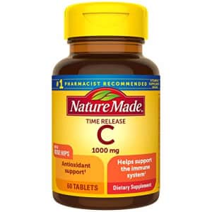 Nature Made Vitamin C 1000 mg Time Release Tablets with Rose Hips, 60 Count to Help Support the for $21