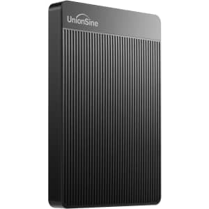 UnionSine Ultra Slim 500GB External Hard Drive for $28 w/ Prime