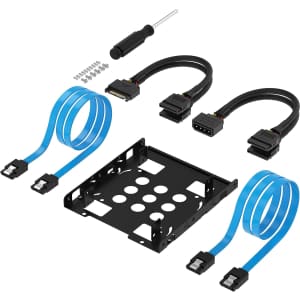Sabrent 3.5" to x2 SSD / 2.5" Internal Hard Drive Mounting Kit for $7