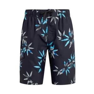 Kanu Surf Men's Standard Wade Swim Trunks (Regular & Extended Sizes), Reef Black for $25