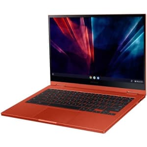 Samsung Galaxy Chromebook 2, 13.3" Intel Core i3-Processor, 128GB, 8GB RAM, Fiesta Red (2021 Model) for $299