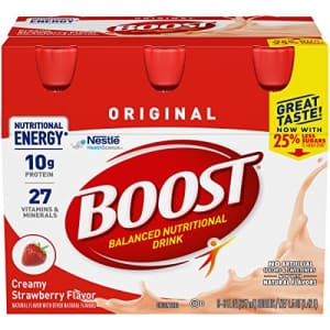 Boost Original Balanced Nutritional Drink, Creamy Strawberry, Nutritional Energy with Protein, for $23
