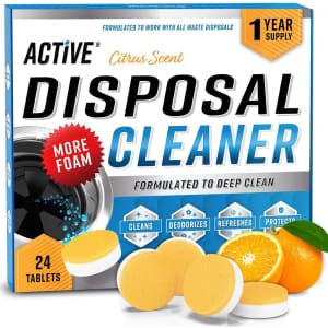 Active Garbage Disposal Cleaner Tablet 24-Pack for $13