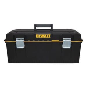 DeWalt DWST28001 Structural Foam Water Seal Plastic Tool Box,Black,28" x 12-3/4" x 11-5/8" for $45 DeWalt DWST28001 Structural Foam Water Seal Plastic Tool Box,Black,28" x 12-3/4" x 11-5/8" for $45