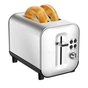 T-fal TT682D50 Element Stainless Steel 2 Slice Toaster, Sliver for $36