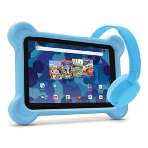 RCA Android Tablet Bundle (8 Tablet, Audio Books, Bumper Case, Headphones) Disney Edition Blue for $80