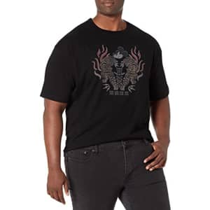 Disney Big & Tall Classic Mickey Spirit of Tiger Men's Tops Short Sleeve Tee Shirt, Black, 5X-Large for $14