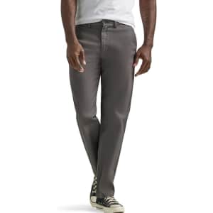 Lee Men's Flat Front Relaxed Straight Pants for $17 Lee Men's Flat Front Relaxed Straight Pants for $17