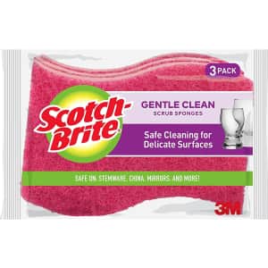 Scotch-Brite Gentle Clean Scrub Sponges 3-Pack for $2.37 via Sub & Save