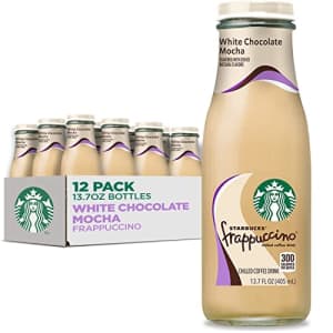 Starbucks Frappuccino Coffee Drink, White Chocolate Mocha 13.7 fl oz Bottles (12 Pack) for $39