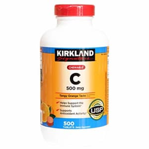 Kirkland Vitamin C (500 mg), 500-Count, Tangy Orange, Chewable Tablets for $20