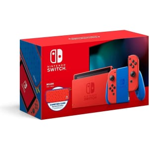 Nintendo Switch V2 Mario Red & Blue Edition 32GB Console for $350