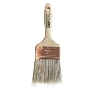 Shur-Line Paint Brush, 3 in. Sz, Flat Sash, Tan, Wood for $31