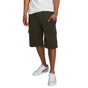 Southpole Men's Jogger Shorts, Olive/Tech Fleece Cargo, Small for $8