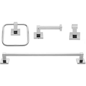 Globe Electric 4-Piece Chrome Bathroom Hardware Accessory Kit for $57