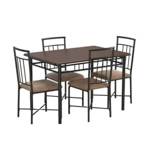 Mainstays Louise Traditional 5-Piece Dining Set for $179
