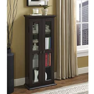Walker Edison Furniture Company 4 Tier Shelf Living Room Storage Tall Bookshelf Cabinet Doors Home for $92 Walker Edison Furniture Company 4 Tier Shelf Living Room Storage Tall Bookshelf Cabinet Doors Home for $92
