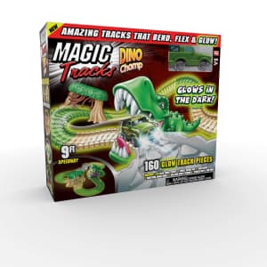 Magic Tracks Dino Chomp Glow in The Dark Race Track for $20 Magic Tracks Dino Chomp Glow in The Dark Race Track for $20
