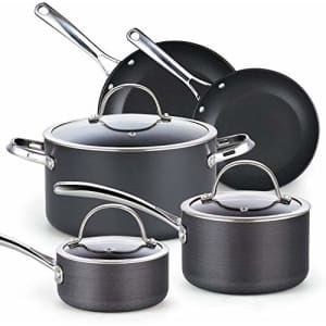 Cooks Standard Nonstick Hard Anodized Cookware Set, 8 Piece, Black for $87 Cooks Standard Nonstick Hard Anodized Cookware Set, 8 Piece, Black for $87