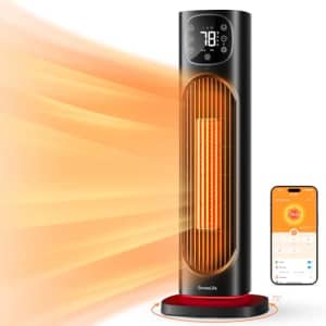 GoveeLife 24" Space Heater, 75 Oscillating Smart Electric Heater with Thermostat, WiFi APP & Voice for $100