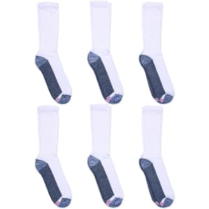 Hanes Men's ComfortBlend Max Cushion Crew Socks 6-Pack for $7 Hanes Men's ComfortBlend Max Cushion Crew Socks 6-Pack for $7