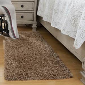 Ottomanson Collection Solid Shag Rug, 2' x 5', Beige for $27 Ottomanson Collection Solid Shag Rug, 2' x 5', Beige for $27