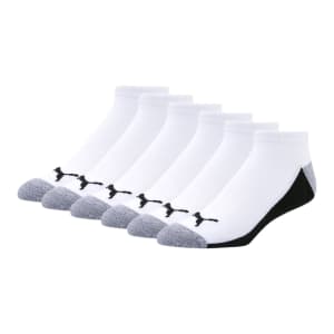 PUMA Men's Low Cut Outline Socks 6-Pack for $9 PUMA Men's Low Cut Outline Socks 6-Pack for $9