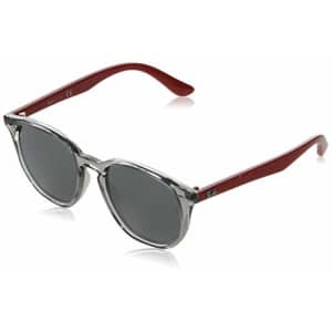 Ray-Ban Junior Unisex-Child RJ9070S Sunglasses, Transparent Grey/Grey Mirrored Silver, 46 mm for $81 Ray-Ban Junior Unisex-Child RJ9070S Sunglasses, Transparent Grey/Grey Mirrored Silver, 46 mm for $81