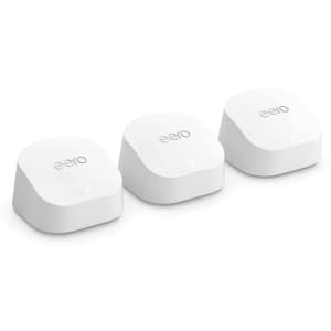 Amazon eero 6+ Dual-Band Mesh WiFi System 3-Pack for $195