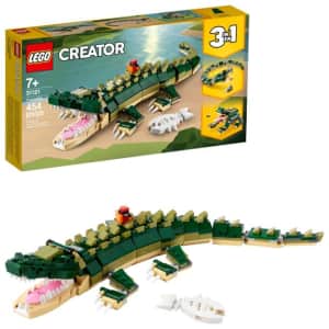 LEGO Creator 3-in-1 Crocodile 454-Piece Set for $23