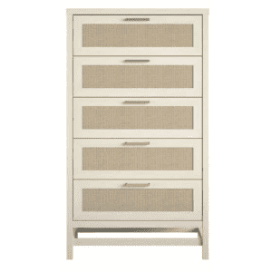 Ameriwood Home Leeland 5-Drawer Rattan Chest for $303 Ameriwood Home Leeland 5-Drawer Rattan Chest for $303