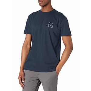 Billabong Men's Classic Short Sleeve Premium Logo Graphic Tee T-Shirt, Stacked Fill Navy, Small for $28
