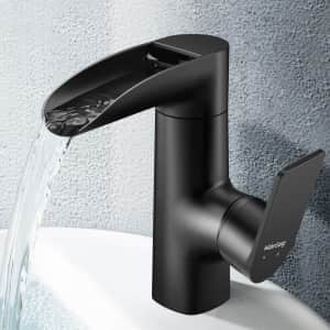 WaterSong Waterfall Bathroom Faucet for $34