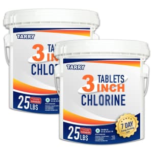25-lbs. 3" Chlorine TabIets 2-Pack for $140