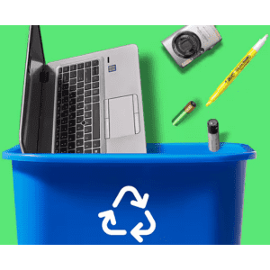 Earth Month Recycling Event at Staples: 10 off $30 when you recycle for members