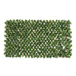 Naturae Decor Privahedge Expandable PVC Privacy Trellis w/ Faux Gardenia Leaves for $50 Naturae Decor Privahedge Expandable PVC Privacy Trellis w/ Faux Gardenia Leaves for $50