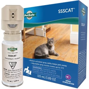 PetSafe SSSCAT Motion-Activated Spray Dog and Cat Deterrent for $20 PetSafe SSSCAT Motion-Activated Spray Dog and Cat Deterrent for $20