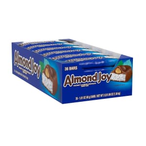 Almond Joy Coconut and Almond 1.6-oz. Chocolate Candy Bars 72-Pack for $40